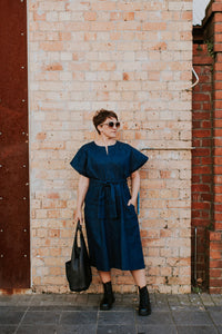 The Obi Dress - Raw Denim