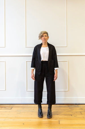 Gwen Cropped Jacket - Black
