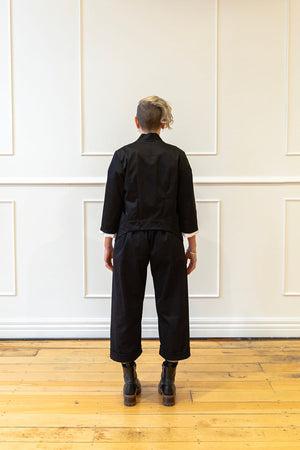 Gwen Cropped Jacket - Black