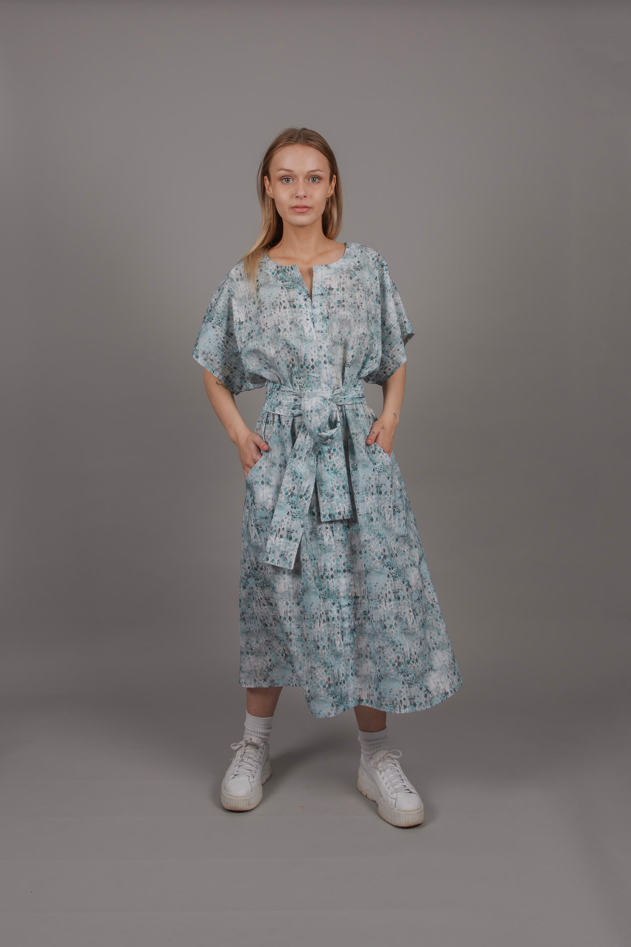 Obi Dress - Aquamarine