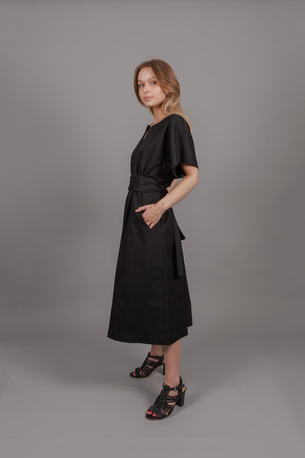 Obi Dress - Stretch Twill