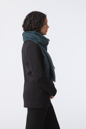 DINADI Merino Woven Scarf - Dragonfly Green