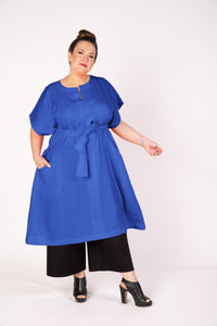 The Obi Dress - Cobalt Blue
