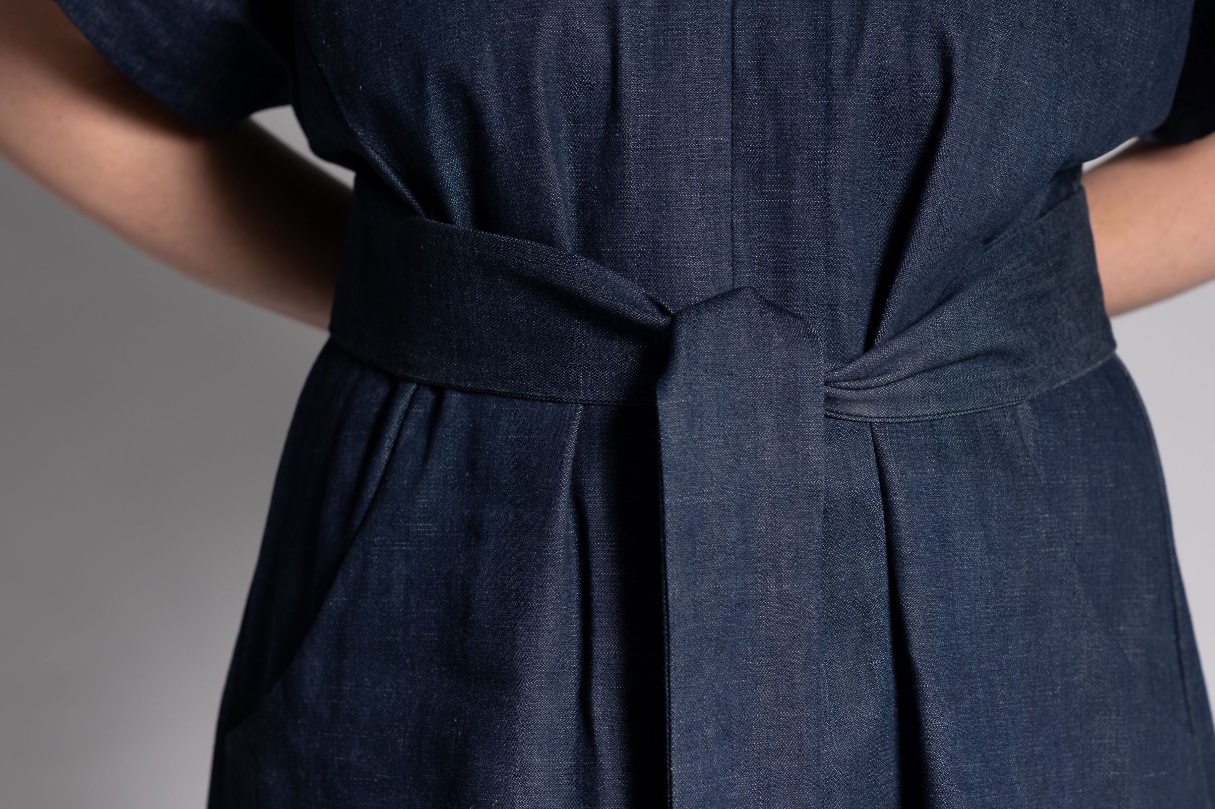 The Obi Dress - Raw Denim