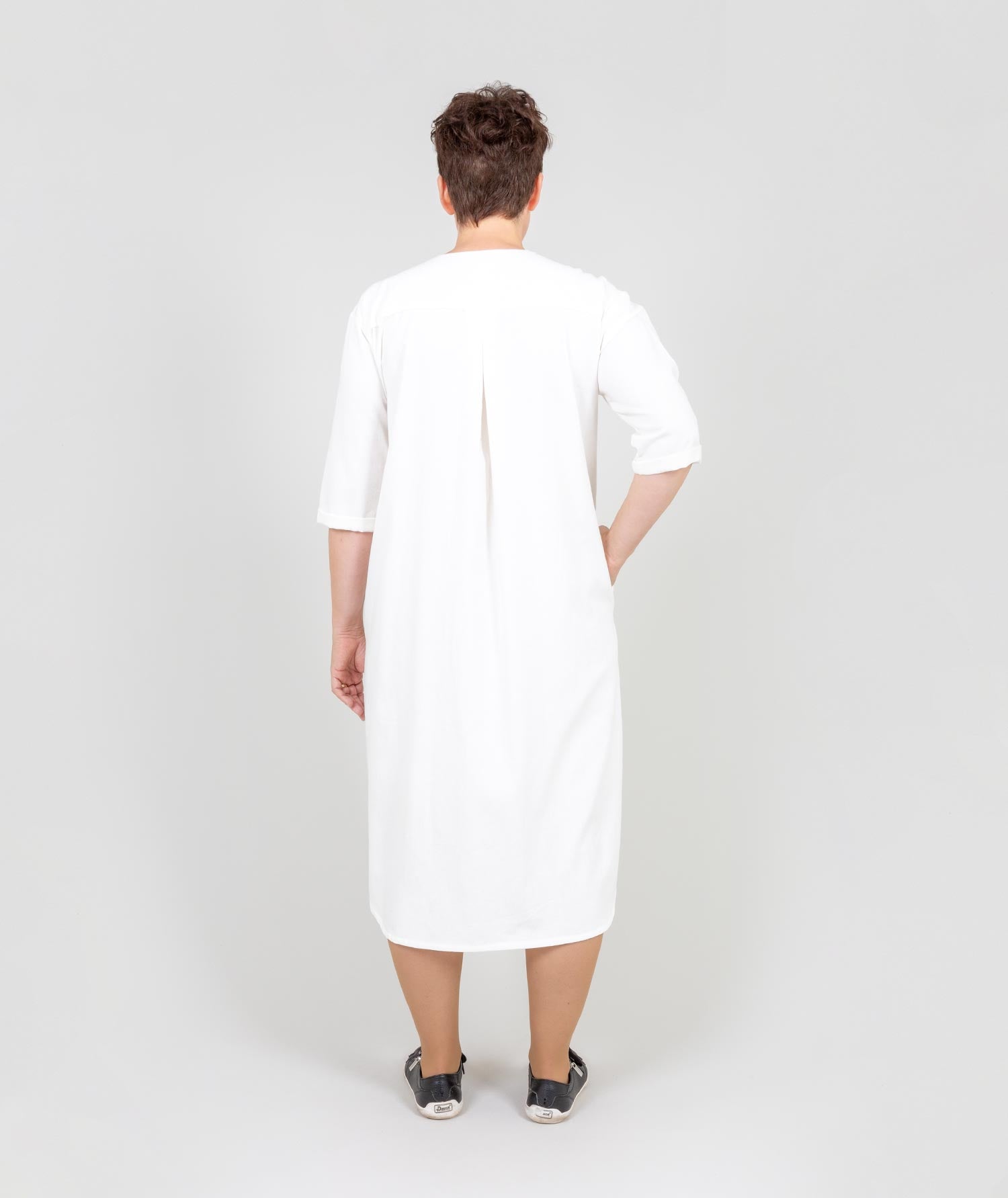 Long Shirt Dress - White