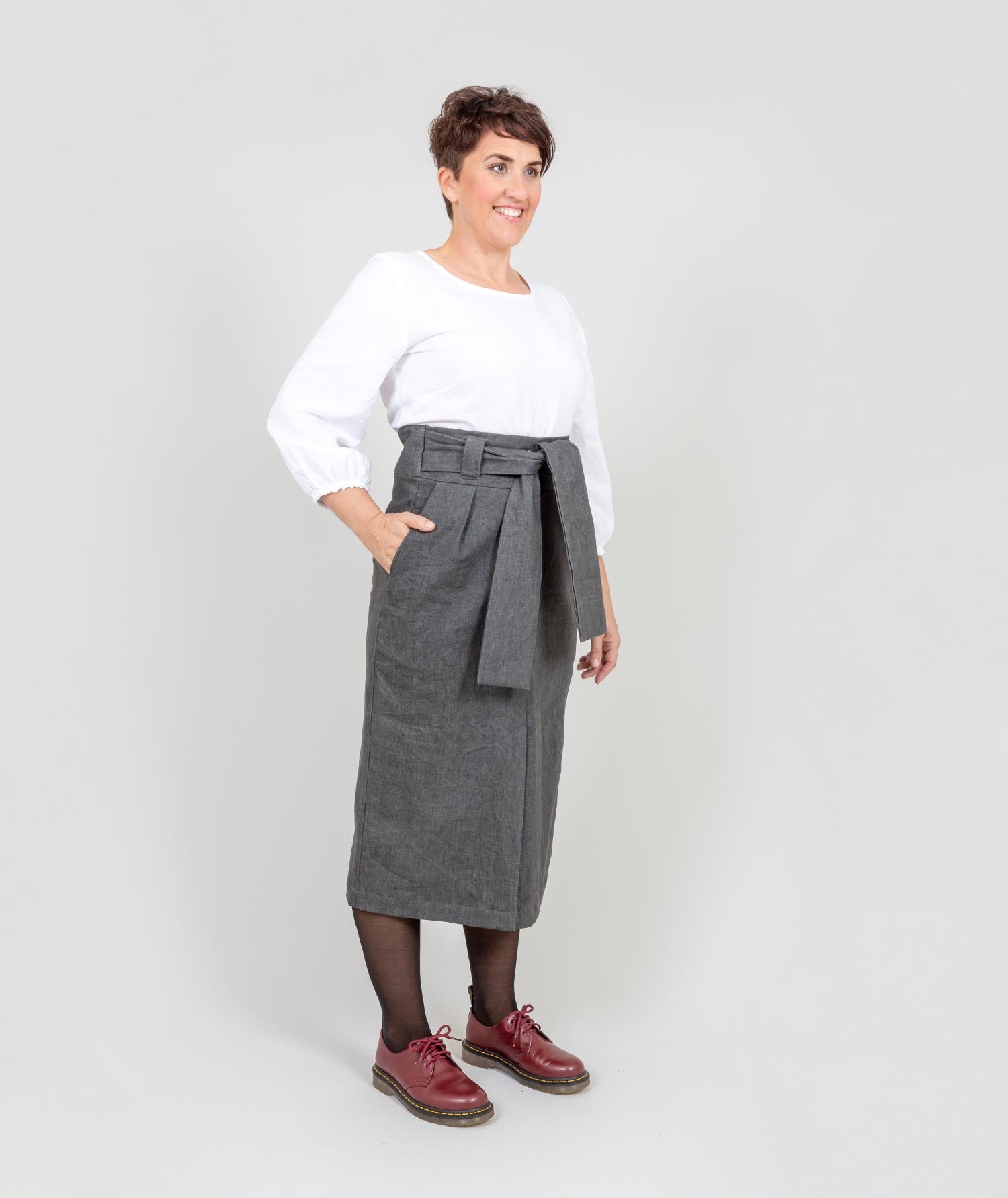 The "All Wrapped Up Skirt" - Grey