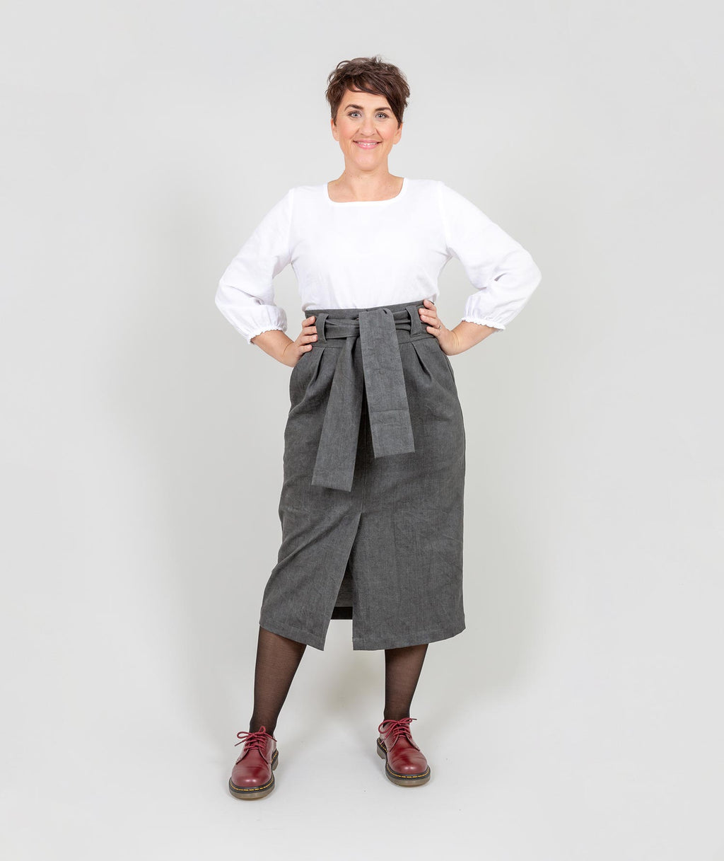 The "All Wrapped Up Skirt" - Grey