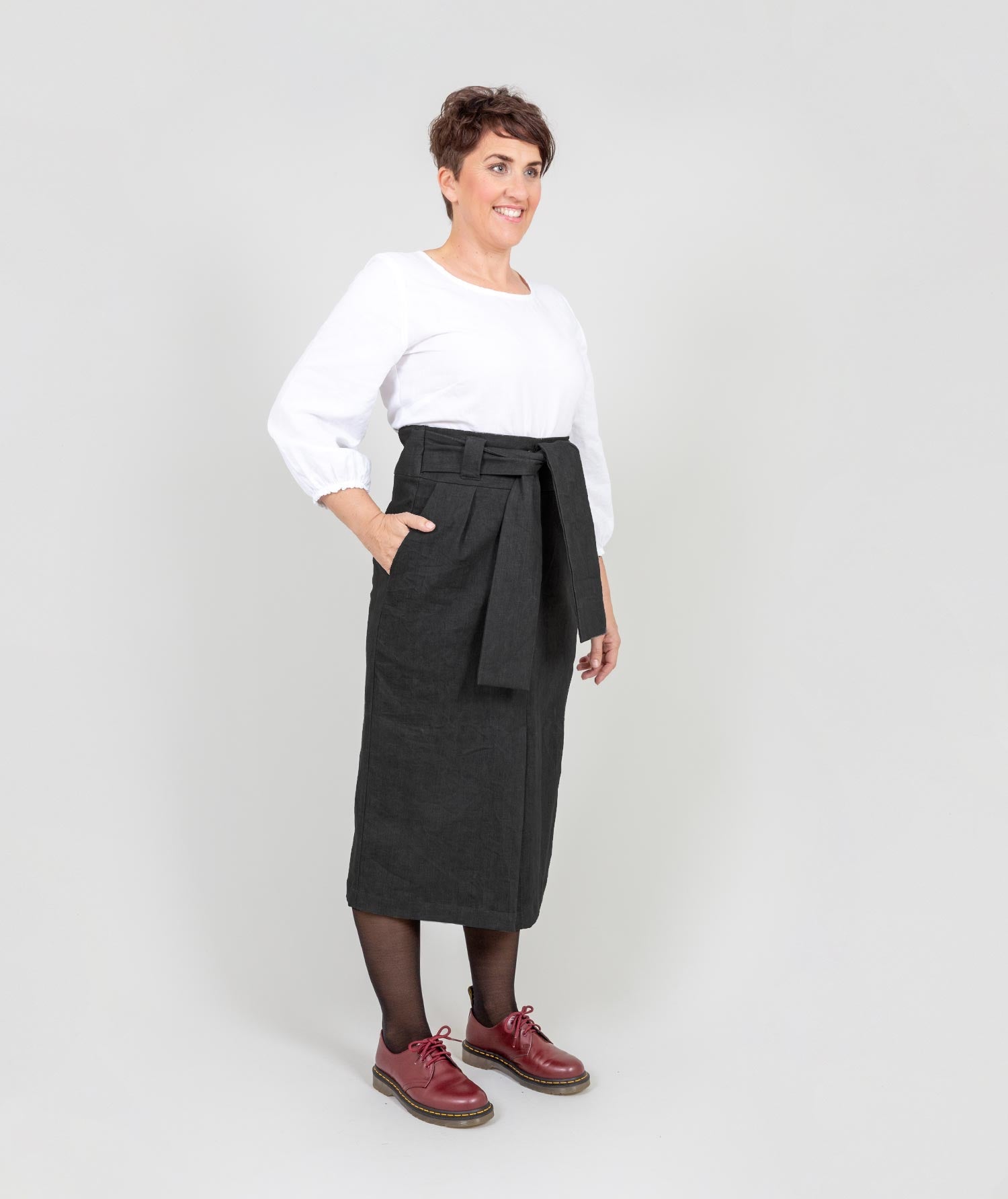 The "All Wrapped Up Skirt" - Black